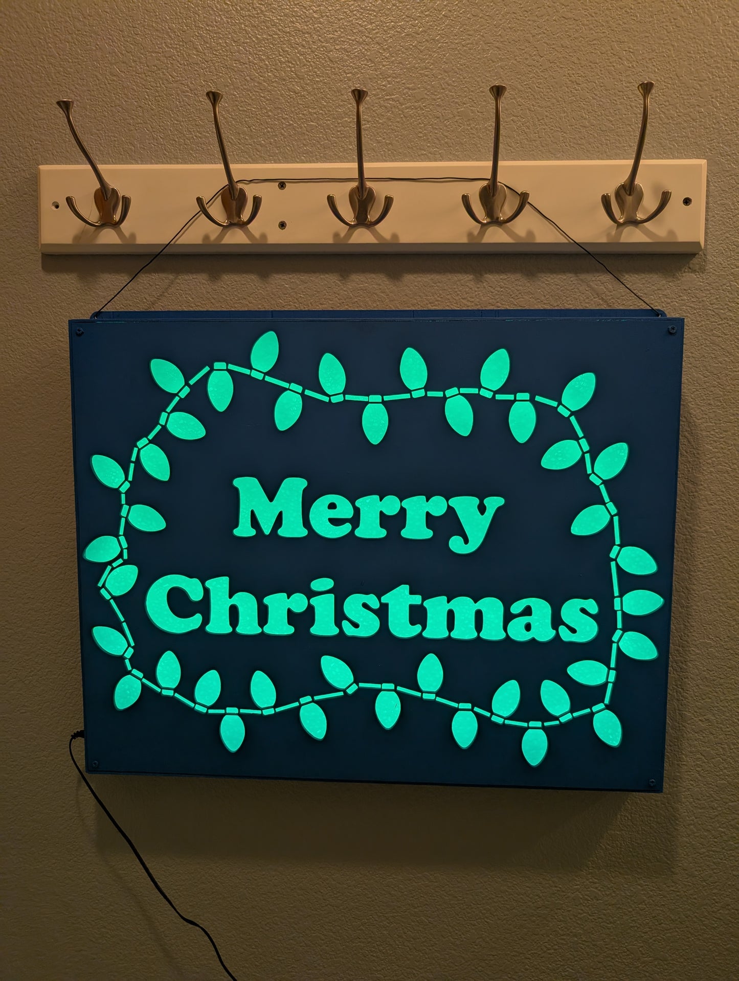 Lighted Christmas Sign