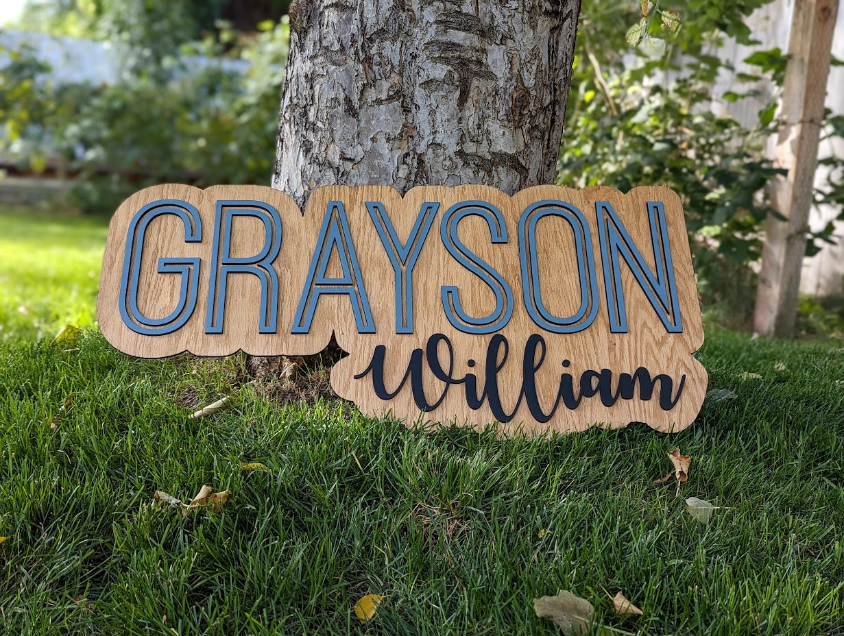 Baby Name Nursery Sign