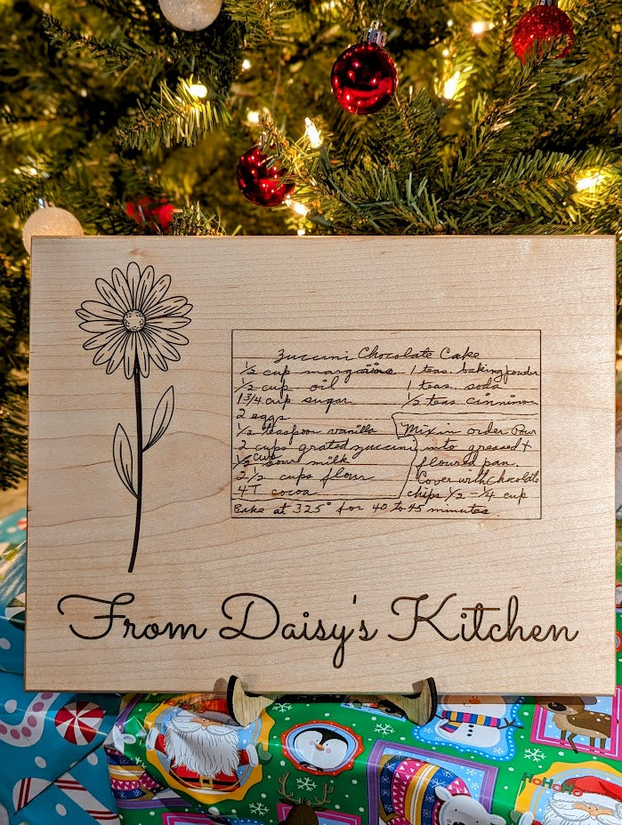 Cutting Board - Handwritten Recipe