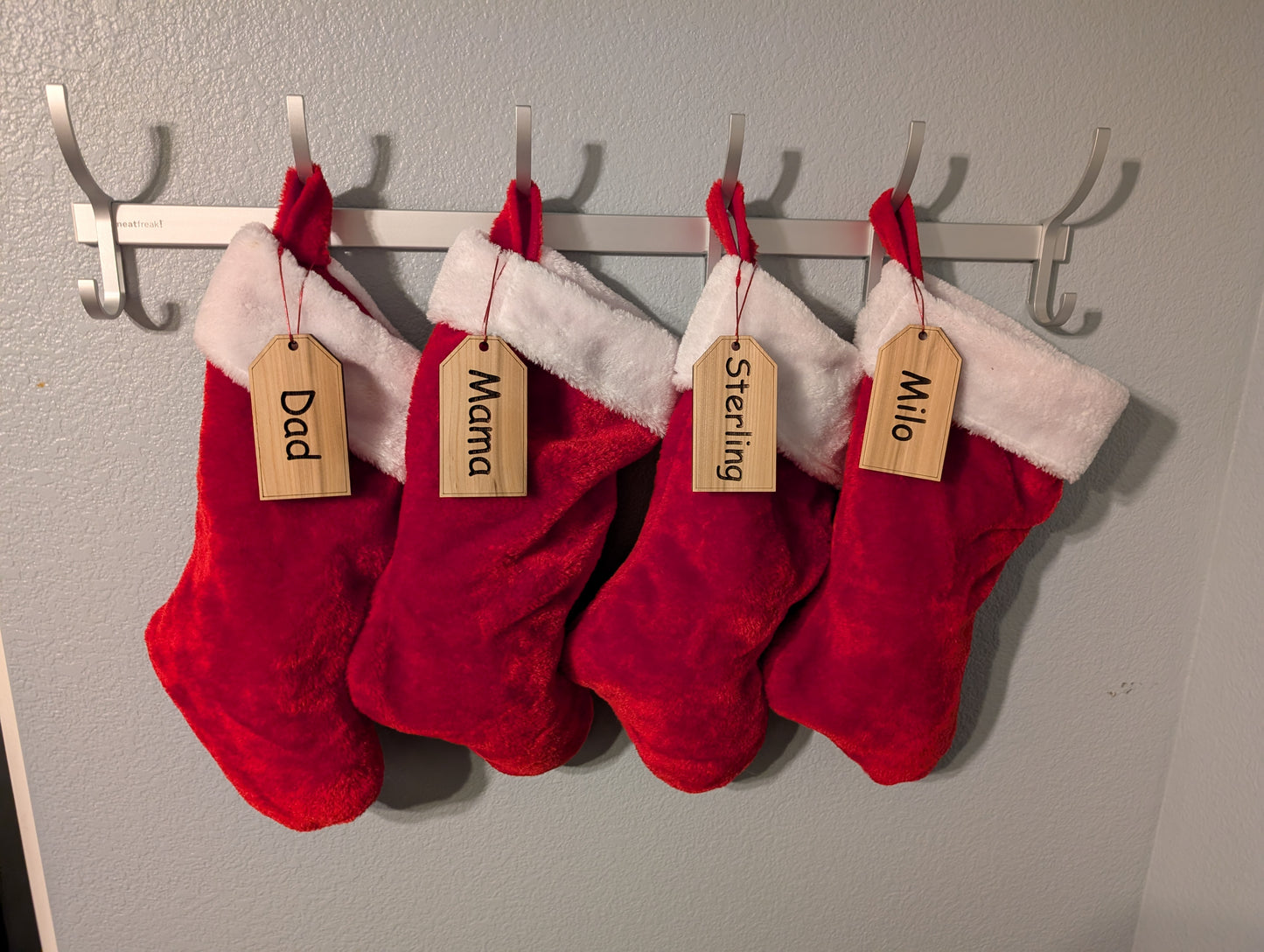 Cedar Stocking Tags